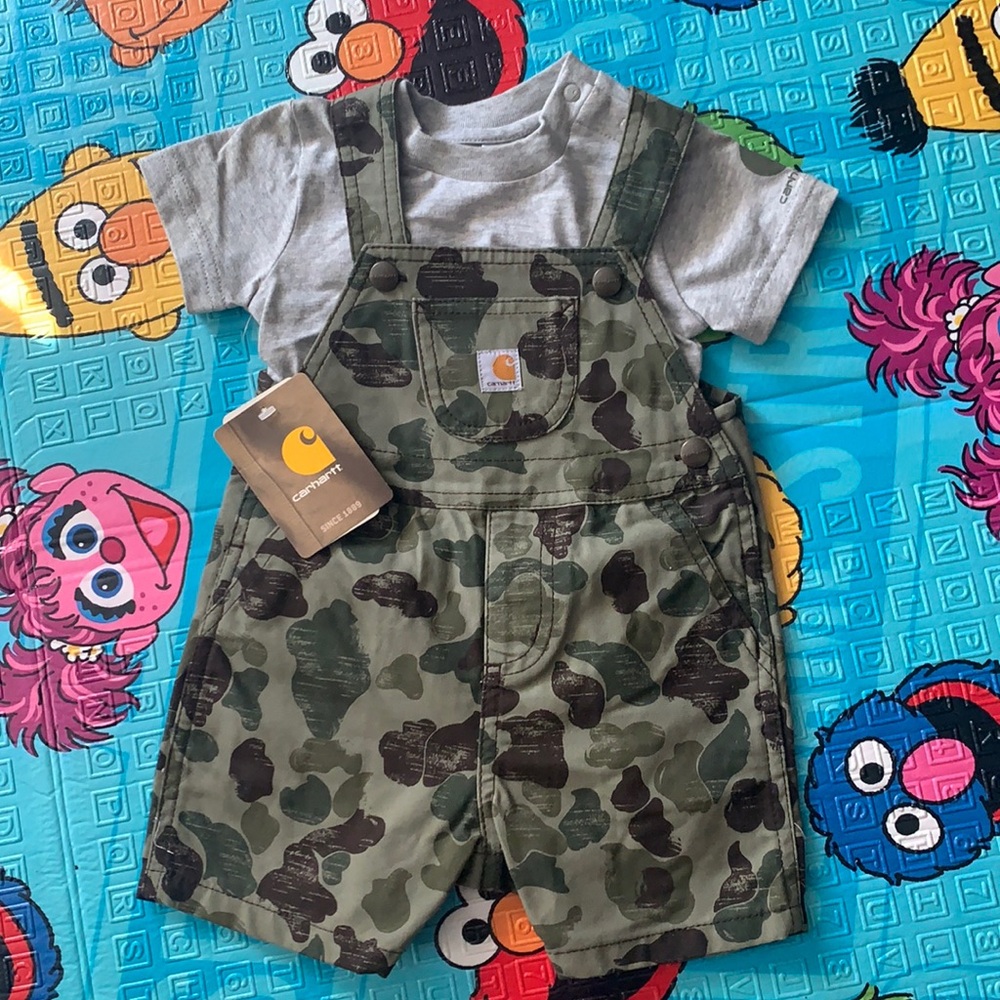 Carhartt Matching Short Overalls Set